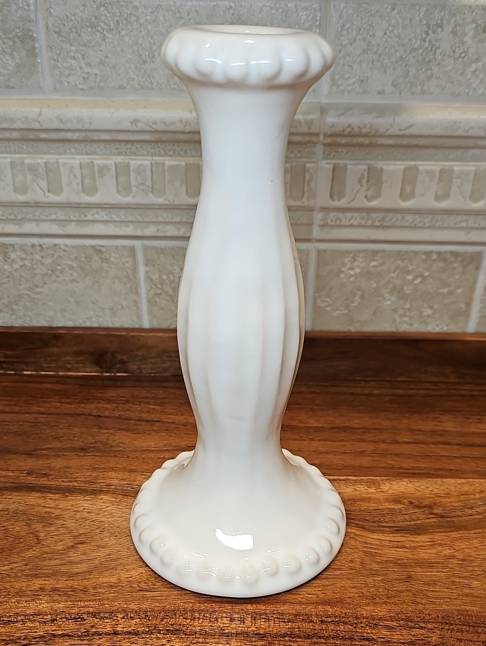 Tall Beaded Ceramic Candle Holder By Threshold
